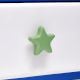 Green Ceramic Star Cabinet Knobs for Nursery